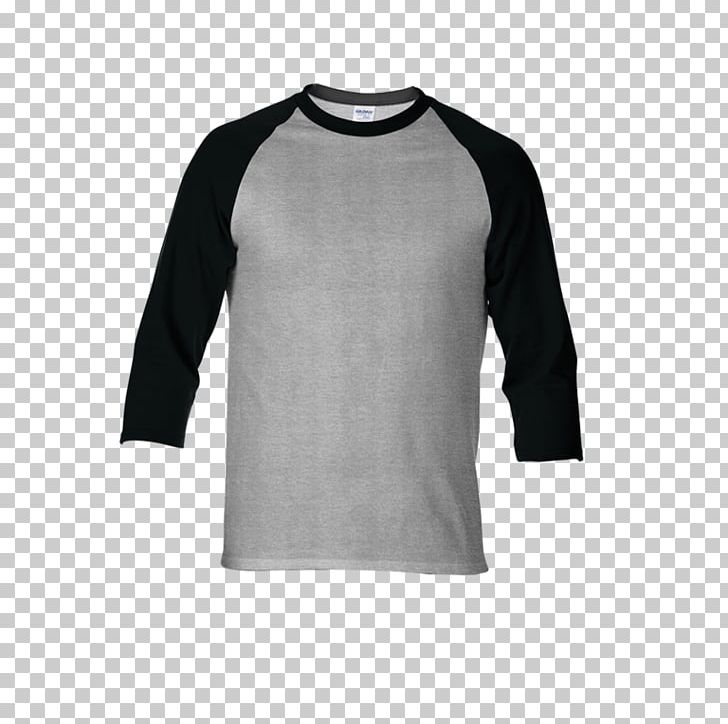 Long-sleeved T-shirt Hoodie Raglan Sleeve Gildan Activewear PNG, Clipart, Black, Clothing, Clothing Sizes, Collar, Gildan Activewear Free PNG Download