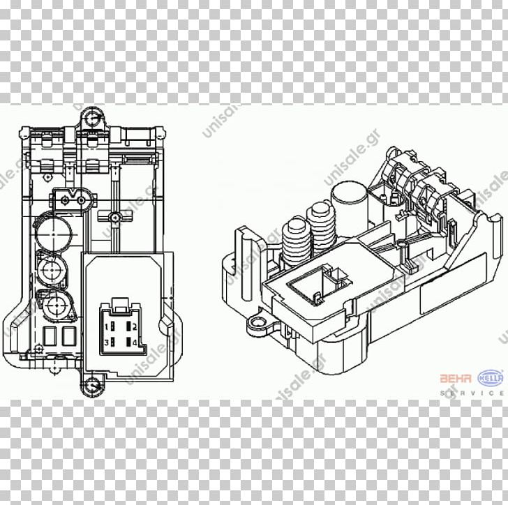 Renault 25 Electronic Component Car Mercedes-Benz PNG, Clipart, Angle, Auto Part, Black And White, Car, Drawing Free PNG Download