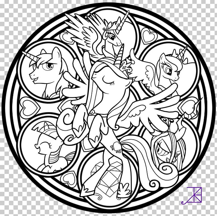 Stained Glass Tattoo Princess Cadance Window PNG, Clipart, Artwork, Black And White, Circle, Color, Color Free PNG Download