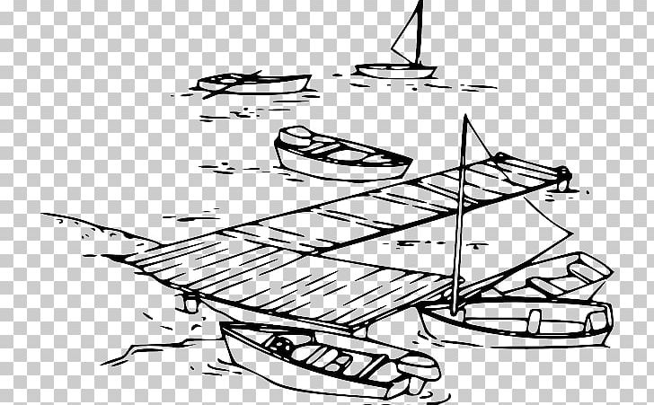 Dock Pier Mooring Black And White PNG, Clipart, Airplane, Angle, Artwork, Black And White, Boat Free PNG Download