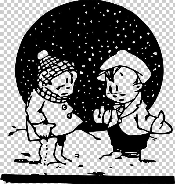 The Snowy Day Black And White PNG, Clipart, Art, Black, Black And White, Cartoon, Computer Icons Free PNG Download