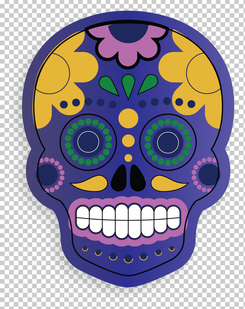 Skull Mexico PNG, Clipart, Mexico, Purple, Skull Free PNG Download