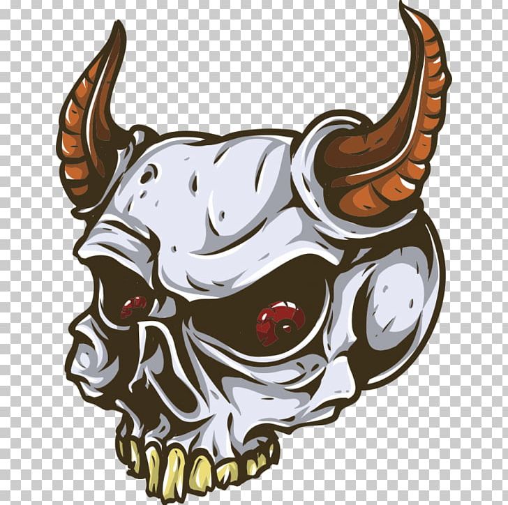 Skull Demon Sticker PNG, Clipart, Bone, Decal, Demon, Devil, Encapsulated Postscript Free PNG Download