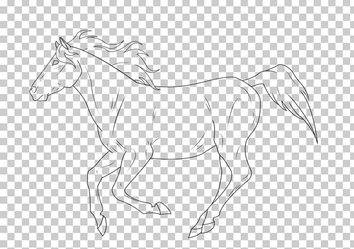Line Art Pony Stallion Mustang Drawing PNG, Clipart, Animal Figure, Arm, Artwork, Black And White, Bridle Free PNG Download