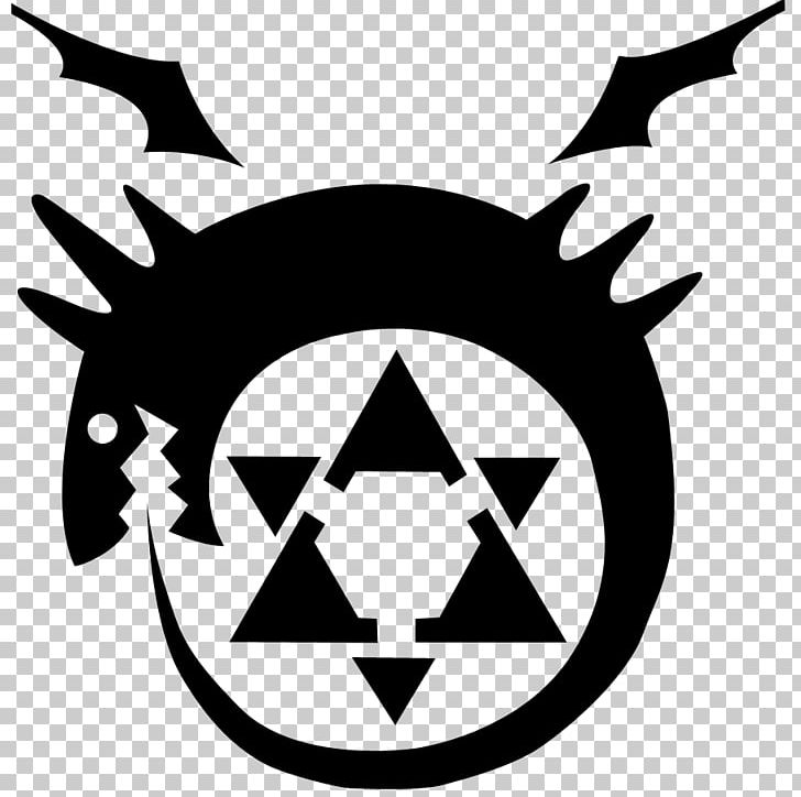 Edward Elric Fullmetal Alchemist Ouroboros Homunculus Alchemy PNG, Clipart, Alchemy, Amestris, Anime, Black And White, Decal Free PNG Download