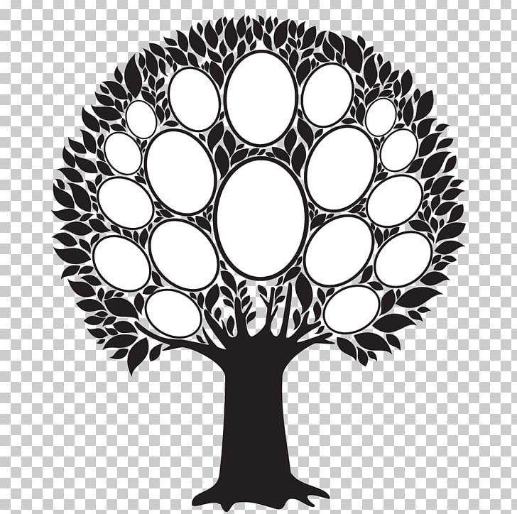 family tree clipart black and white