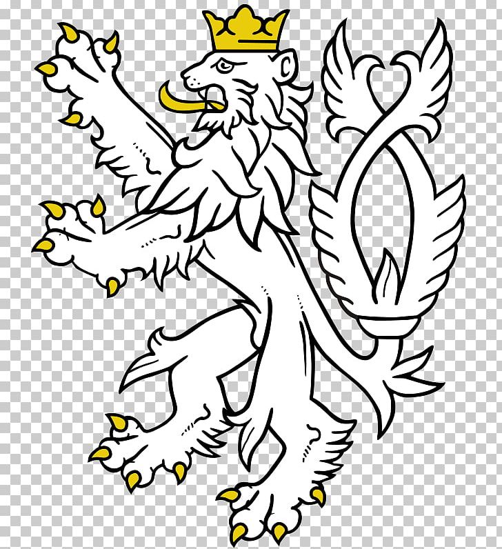 Lion Bohemia Coat Of Arms Of The Czech Republic PNG, Clipart, Animals, Art, Artwork, Beak, Bird Free PNG Download