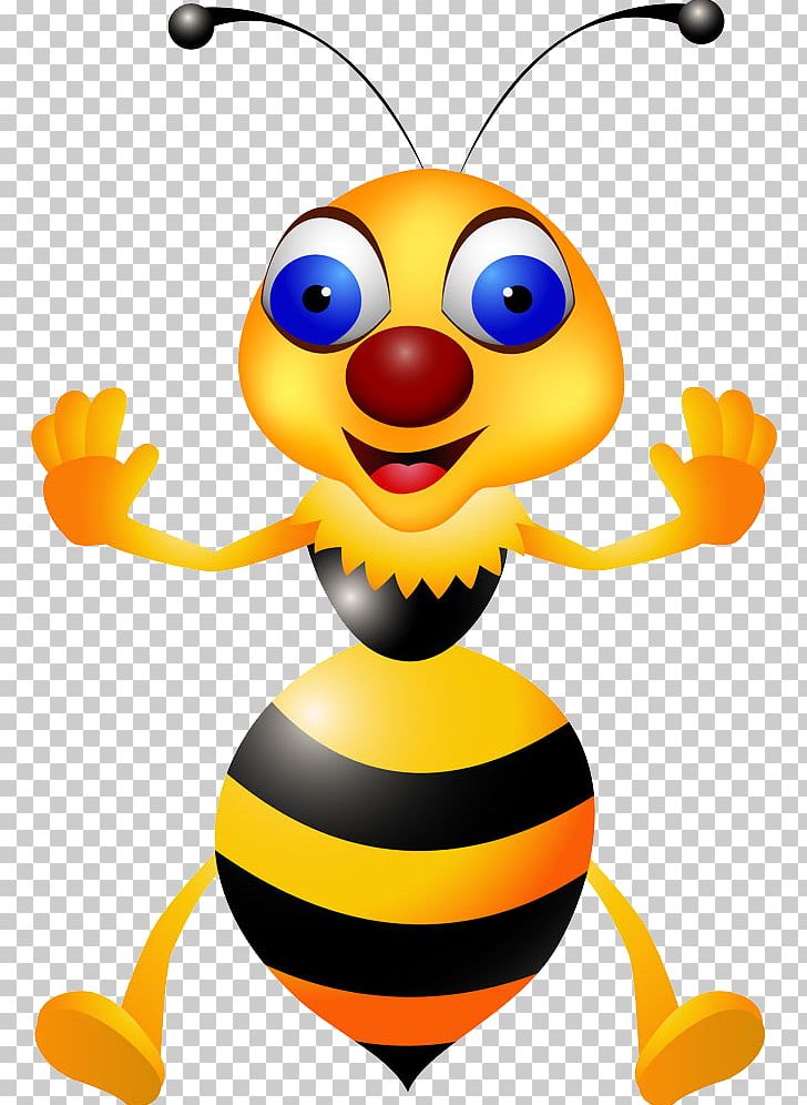 Honey Bee Cartoon Illustration PNG, Clipart, Beehive, Bees, Bee Vector, Can Stock Photo, Cartoon Free PNG Download