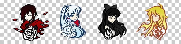 Weiss Schnee Sticker Fan Art PNG, Clipart, Anime, Art, Black Hair, Bust, Decal Free PNG Download