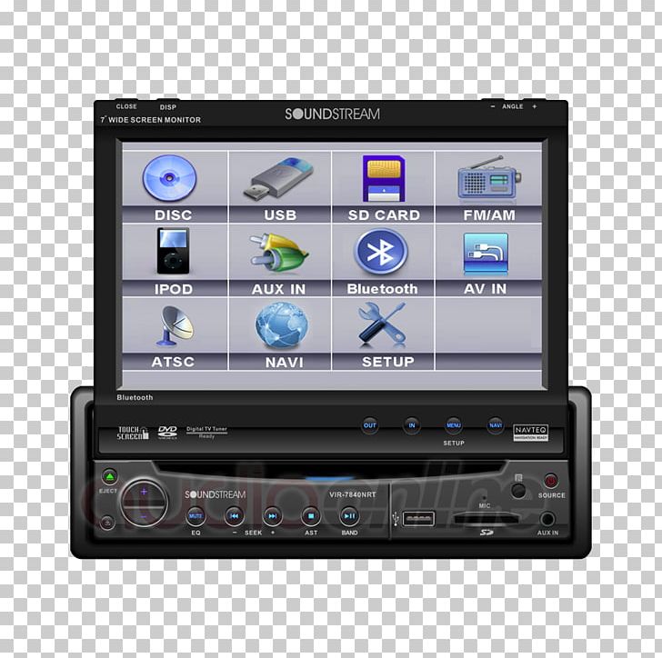 DVD Player Soundstream VIR-7830B Vehicle Audio Computer Monitors PNG, Clipart, Audio Receiver, Av Receiver, Computer Monitors, Dvd, Dvd Player Free PNG Download