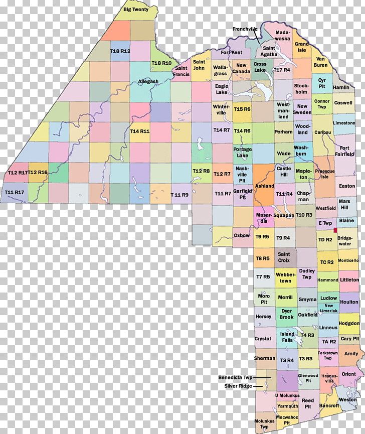Benedicta Map County Town Png Clipart Angle Area Aroostook