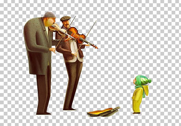Violin Behance Illustration PNG, Clipart, Art, Cartoon, Children, Computer Wallpaper, Creative Work Free PNG Download