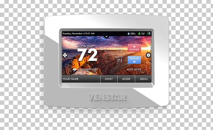 Programmable Thermostat Venstar ColorTouch T7850 Home Automation Kits Venstar ColorTouch T5800 PNG, Clipart, Boiler, Brand, Central Heating, Control System, Damper Free PNG Download