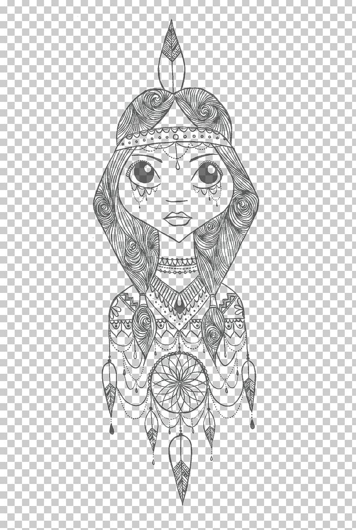 Coloring Book Drawing Child Adult Dreamcatcher PNG, Clipart, Adult, Art, Artwork, Black And White, Child Free PNG Download