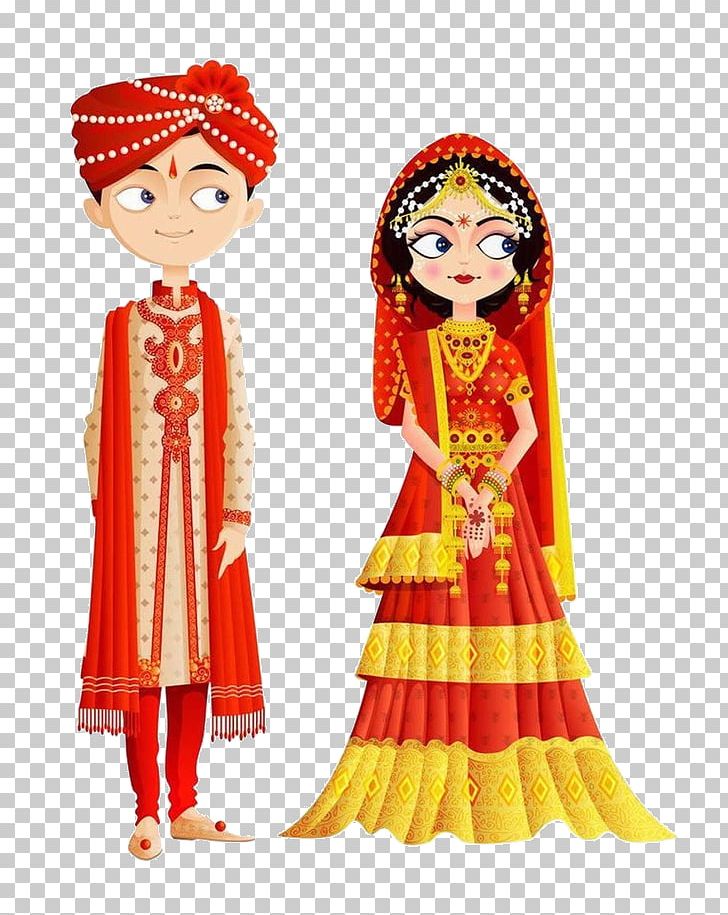 Wedding Invitation Weddings In India PNG, Clipart, Bride, Bridegroom, Clip Art, Costume, Costume Design Free PNG Download