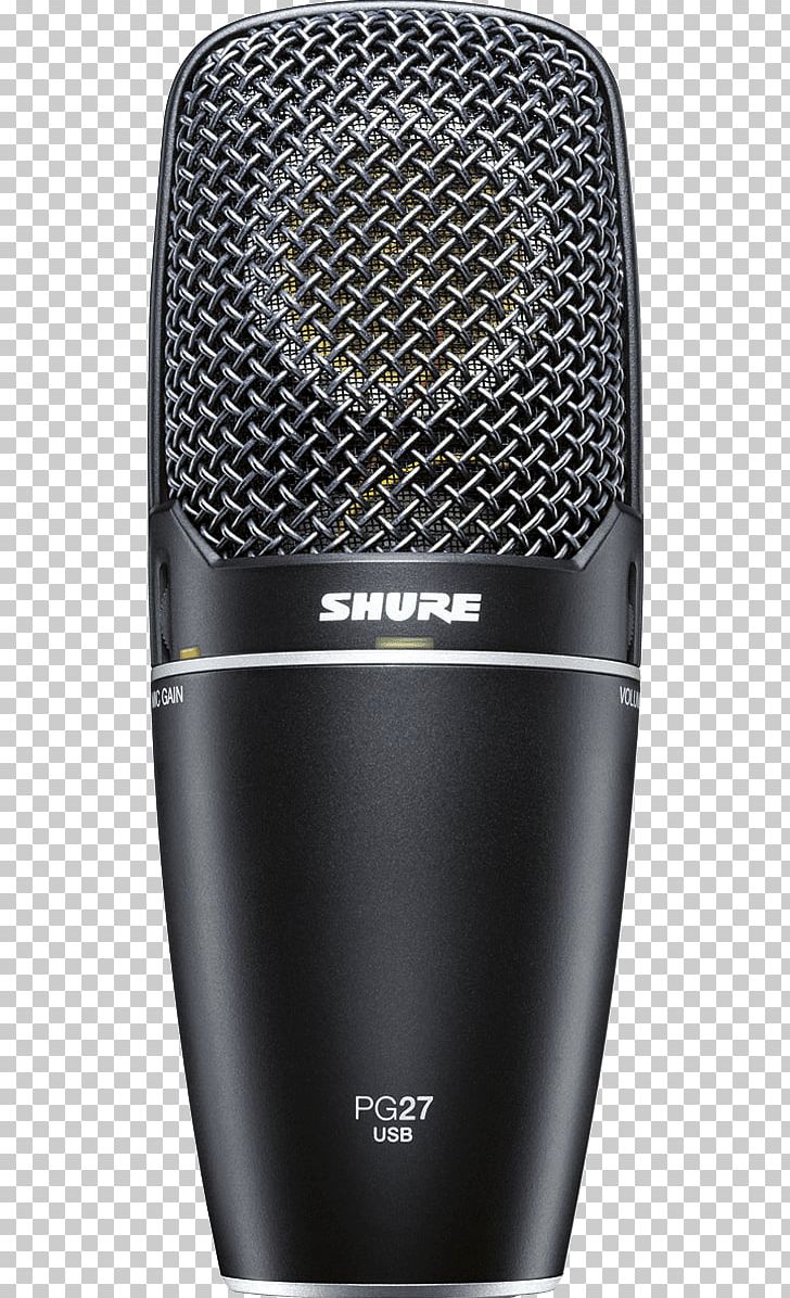 Shure PG27 Side Address Condenser Microphone Shure SM57 Shure SM58 Shure PG27-USB PNG, Clipart, Audio, Audio Equipment, Capacitor, Condensatormicrofoon, Electronic Device Free PNG Download