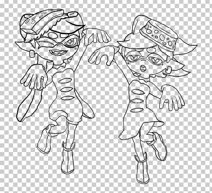 Splatoon 2 Coloring Book Video Game Drawing PNG, Clipart, Angle, Arm, Artwork, Black And White, Book Free PNG Download