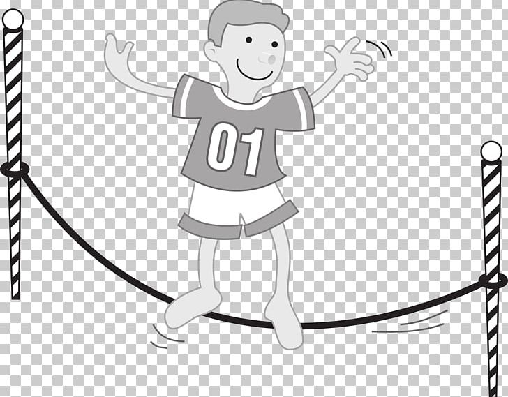 Computer Icons Slacklining Tightrope Walking PNG, Clipart, Arm, Artwork, Balance, Black And White, Blog Free PNG Download