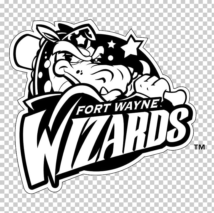 Fort Wayne TinCaps Logo Graphics Washington Wizards Midwest League PNG, Clipart, Art, Artwork, Black, Black And White, Brand Free PNG Download