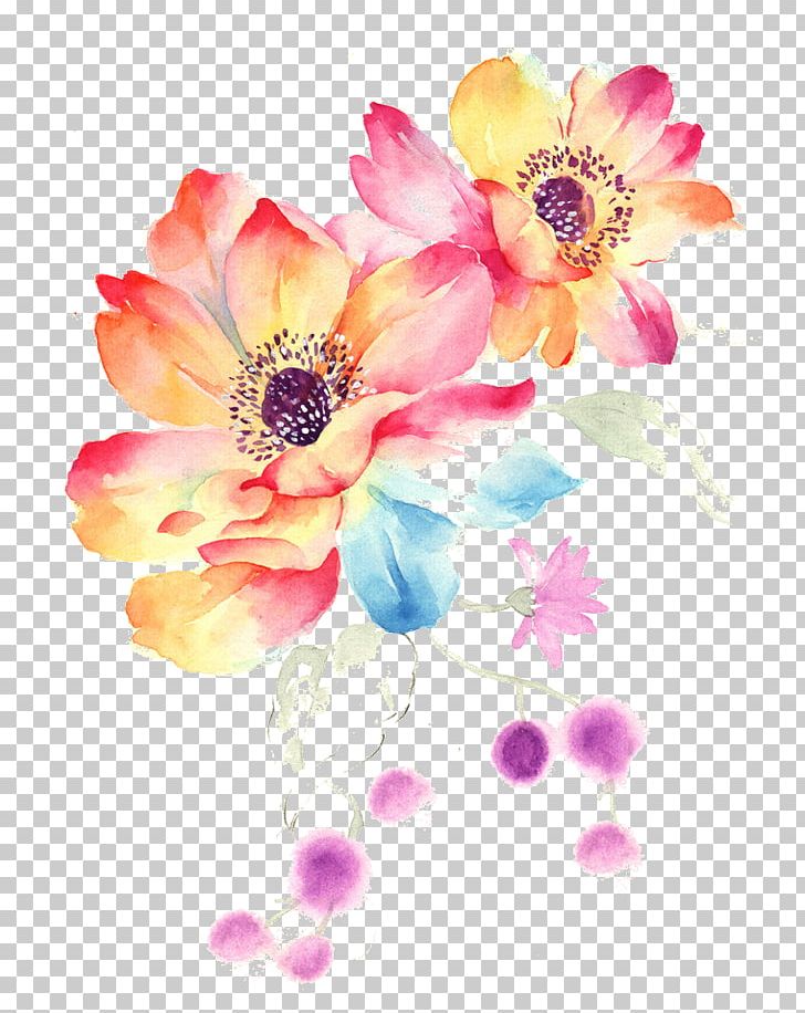 MacBook Pro Watercolor Painting Flower PNG, Clipart, Blossom, Color, Computer, Computer Wallpaper, Cut Flowers Free PNG Download