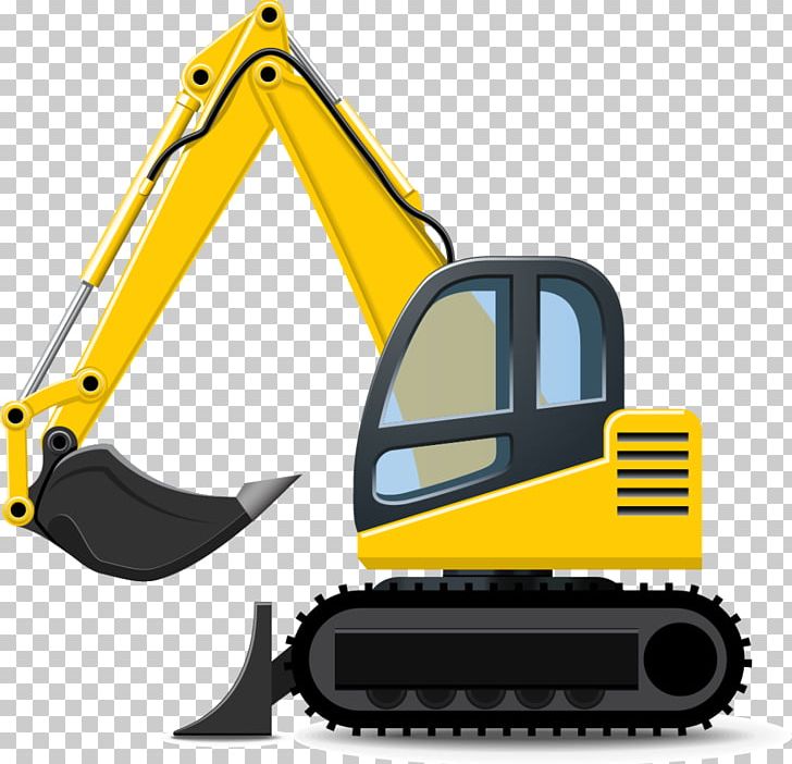Caterpillar Inc. Komatsu Limited Excavator Heavy Machinery PNG, Clipart, Automotive Design, Backhoe, Bucket, Bulldozer, Cartoon Free PNG Download