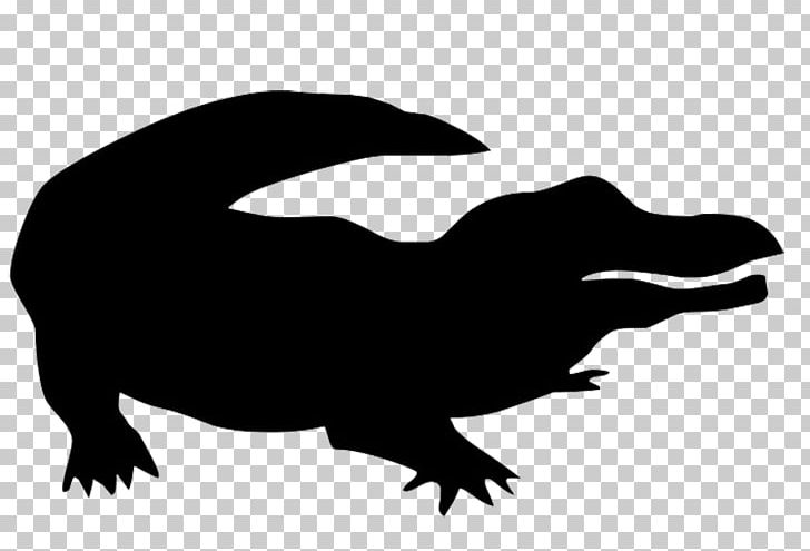 Crocodile American Alligator Silhouette PNG, Clipart, Alligator, American Alligator, Animal, Beak, Black And White Free PNG Download