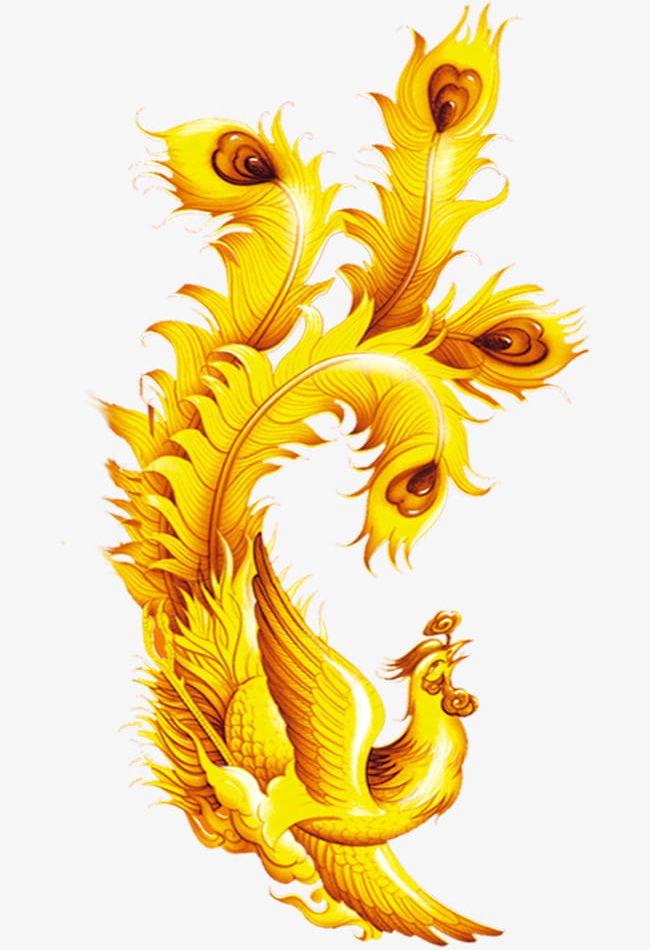 Hand Painted Golden Peacock PNG, Clipart, Animals, Gold, Golden Clipart, Golden Clipart, Hand Free PNG Download