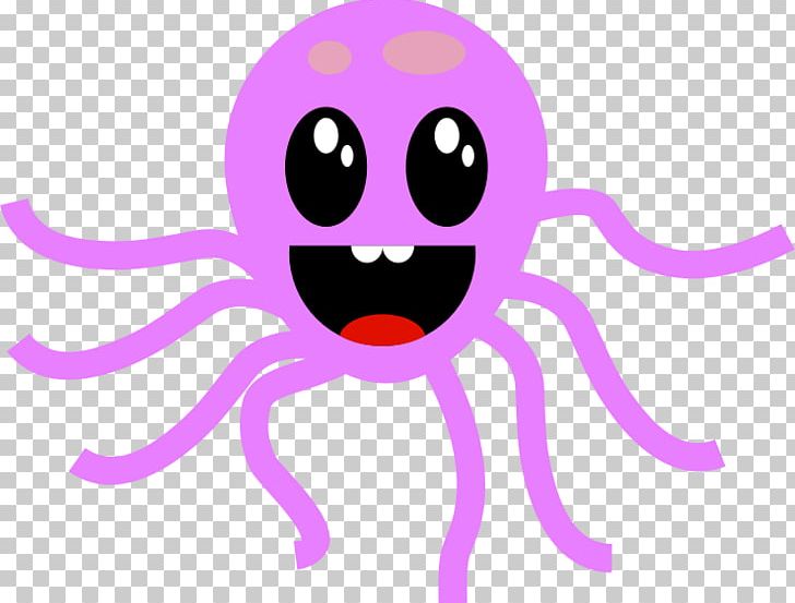 Octopus Smiley Emoticon Purple PNG, Clipart, Cartoon, Cephalopod, Emoticon, Invertebrate, Line Free PNG Download