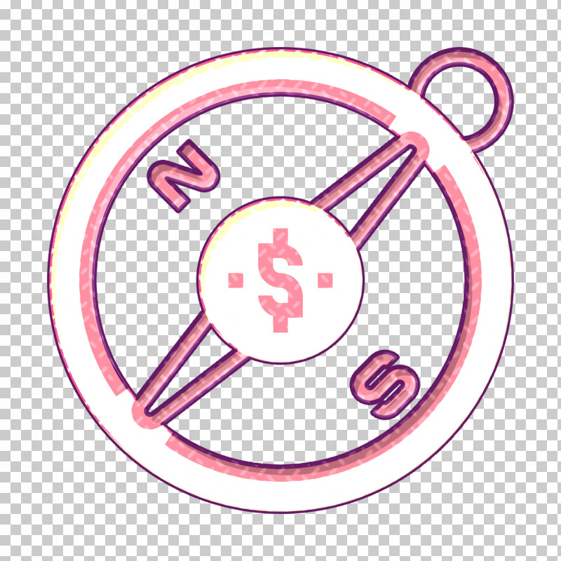 Investment Icon Compass Icon PNG, Clipart, Circle, Compass Icon, Investment Icon, Pink, Symbol Free PNG Download