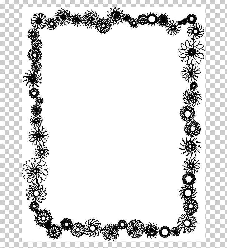 Borders And Frames Frames Black And White PNG, Clipart, Art, Black And White, Body Jewelry, Borders And Frames, Chain Free PNG Download
