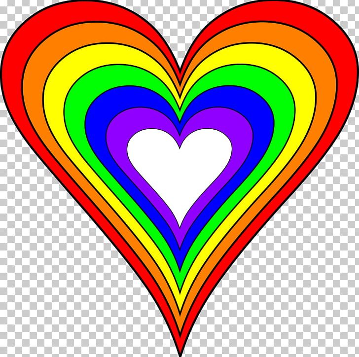 Rainbow Color Heart PNG, Clipart, Area, Byte, Color, Desktop Wallpaper, Graphic Design Free PNG Download