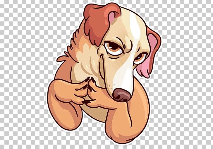 Dog Breed Puppy Sticker Telegram PNG, Clipart, Animals, Breed, Carnivoran, Cartoon, Cheek Free PNG Download