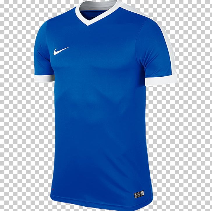 T-shirt Jersey Nike Sleeve PNG, Clipart, Active Shirt, Blue, Clothing, Cobalt Blue, Dry Fit Free PNG Download