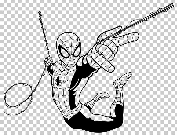 Ultimate Spider-Man Iron Man Captain America Drawing PNG, Clipart, Arm, Art, Artwork, Black, Black And White Free PNG Download