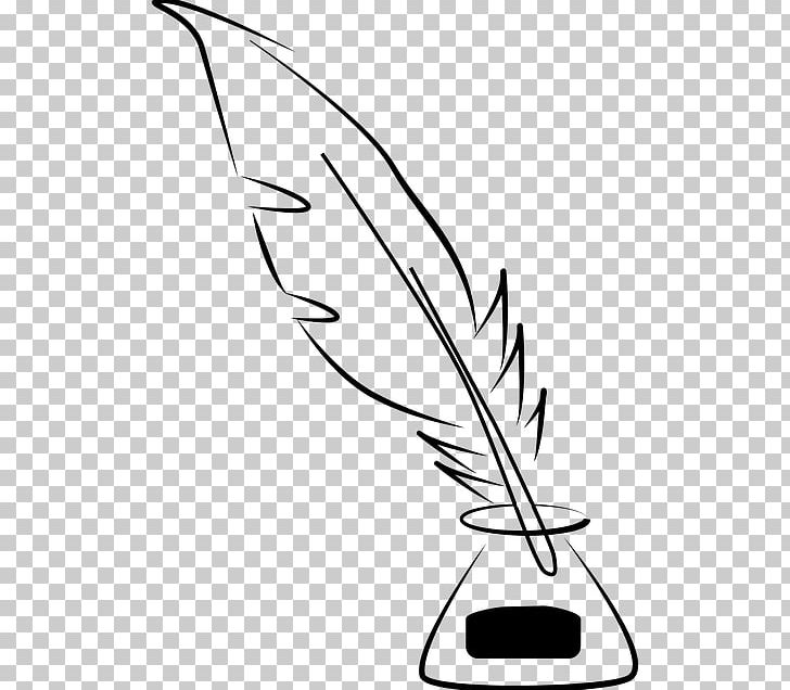 Quill Paper Inkwell PNG, Clipart, Angle, Beak, Bird, Black, Black And White Free PNG Download