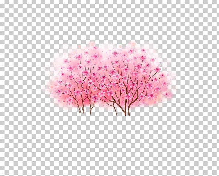 Peach Tree Cartoon PNG, Clipart, Blossom, Branch, Cherry Blossom, Computer Wallpaper, Floral Design Free PNG Download