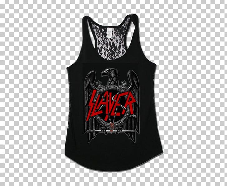 T-shirt Slayer Poster Concert Heavy Metal PNG, Clipart, Active Tank, Black, Brand, Clothing, Concert Free PNG Download
