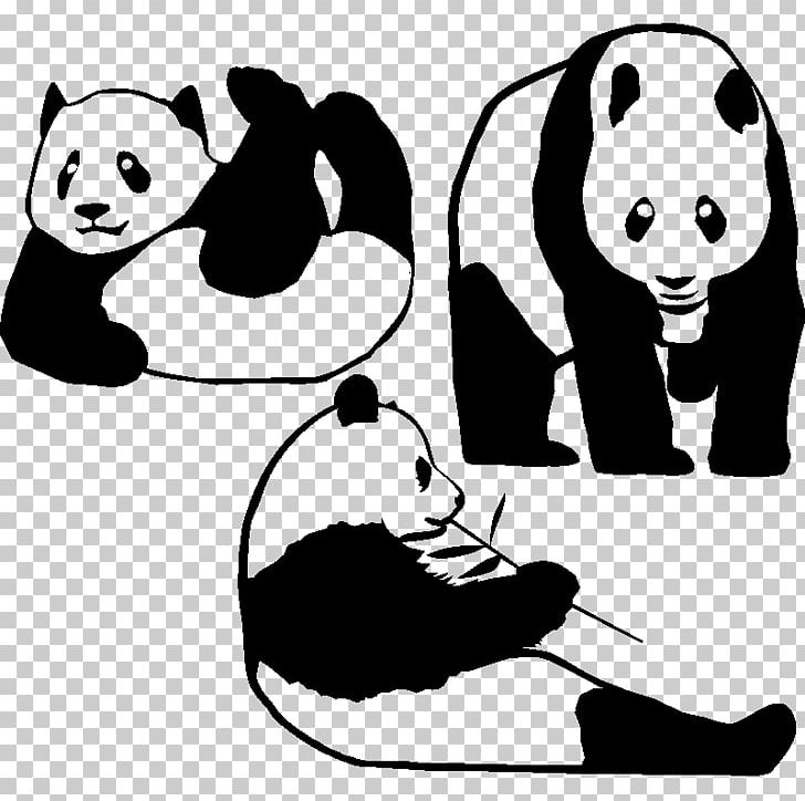 Giant Panda Decal Bumper Sticker Bear PNG, Clipart, Animals, Black, Black, Carnivoran, Cat Free PNG Download