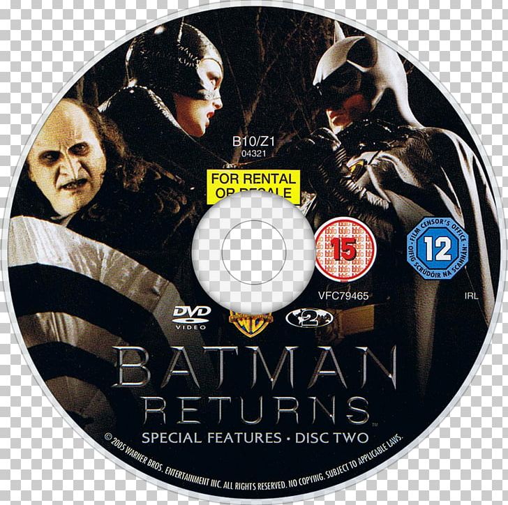 Batman Returns Blu-ray Disc DVD Warner Home Video PNG, Clipart, Batman, Batman Film Series, Batman Returns, Bluray Disc, Compact Disc Free PNG Download