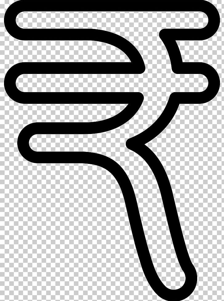 Indian Rupee Sign Currency Symbol Nepalese Rupee PNG, Clipart, Area, Black And White, Computer Icons, Currency, Currency Symbol Free PNG Download