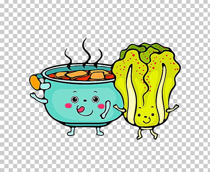 Hot Pot Kimchi-jjigae Chinese Cabbage Illustration PNG, Clipart, Art, Artwork, Blue, Bowl, Cabbage Free PNG Download