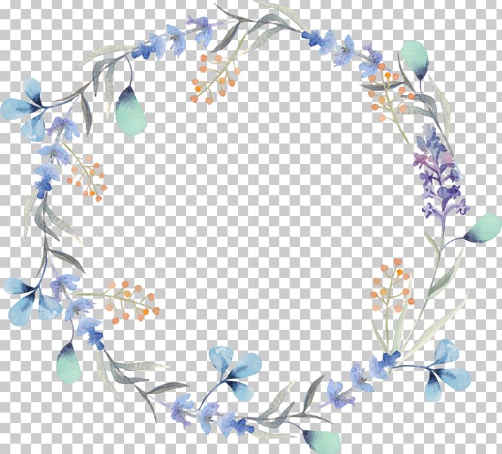 Watercolor Painting Wreath Flower Stock Photography PNG, Clipart, Beautifully Garland, Blue, Christmas Garland, Decoration, Floral Design Free PNG Download