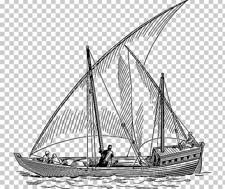 Sailboat Sailing Ship PNG, Clipart, Brig, Caravel, Carrack, Dromon, Monochrome Free PNG Download