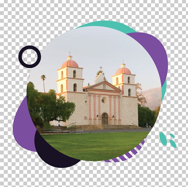 Old Mission Santa Barbara Santa Ynez Mountains Mission Canyon West Mission Street PNG, Clipart, Barbara, Building, California, Curious, Facade Free PNG Download