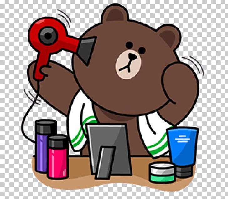 Line Friends Sticker PNG, Clipart, Adhesive, Art, Artwork, Bear, Brown Bear Free PNG Download