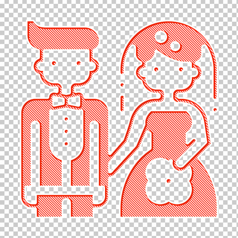 Bride Icon Wedding Icon PNG, Clipart, Bride Icon, Cartoon, Line, Line Art, Red Free PNG Download