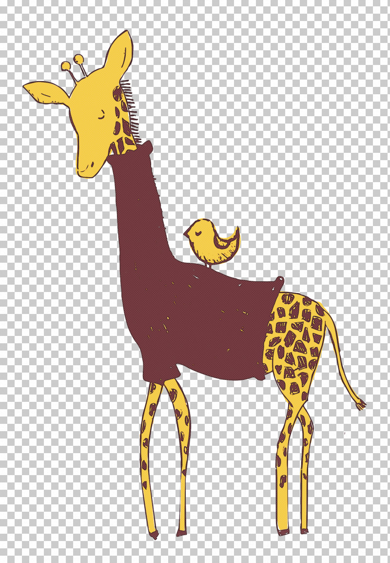 Elegant Giraffe PNG, Clipart, Animal Figurine, Biology, Cartoon, Deer, Giraffe Free PNG Download