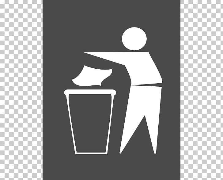 Symbol Waste Container Sign PNG, Clipart, Black And White, Brand, Dumpster, Litter, Logo Free PNG Download