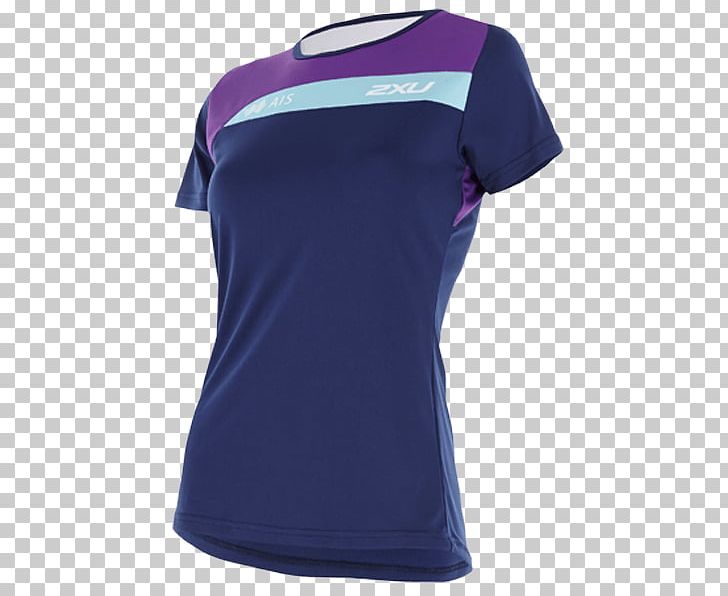 T-shirt Tennis Polo Shoulder Sleeve PNG, Clipart, Active Shirt, Cobalt Blue, Electric Blue, Jersey, Neck Free PNG Download