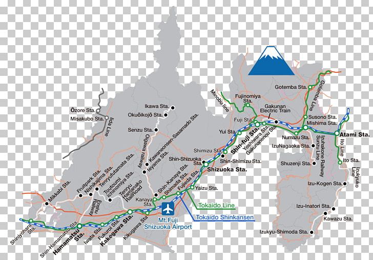 Shizuoka Mount Fuji Yamanashi Prefecture Map Japan Rail Pass PNG, Clipart, Area, By Train, City Map, Google Maps, Japan Free PNG Download